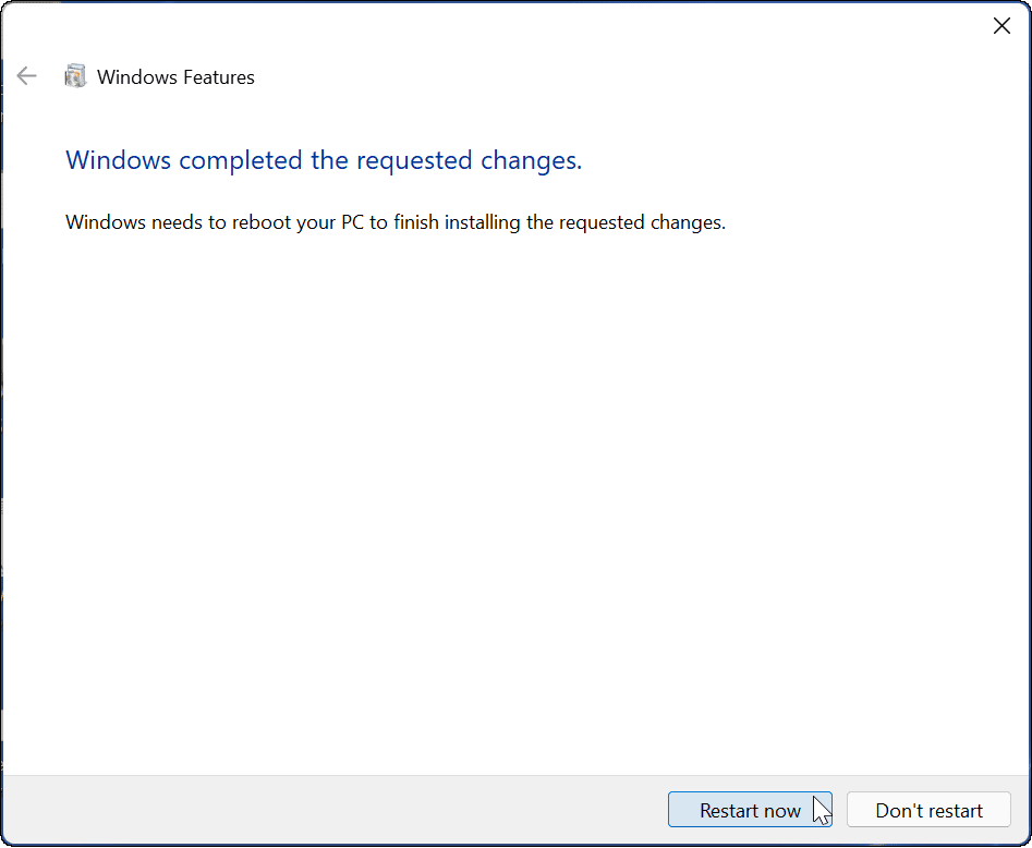 reinicie a configuração da sandbox do Windows no Windows 11