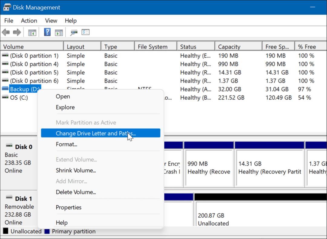 abrir o gerenciamento de disco no menu do usuário avançado do Windows 11