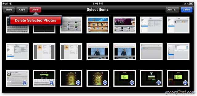 IOS 5: Excluir em lote fotos no seu iPhone, iPad ou iPod Touch