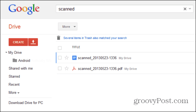 unidade de verificação do google drive