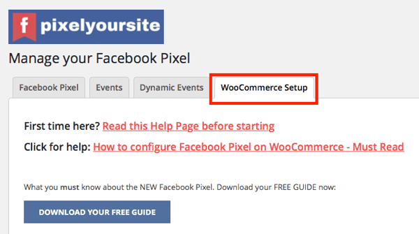 A integração WooCommerce do plugin PixelYourSite permite que você configure eventos de comércio eletrônico para sua loja.