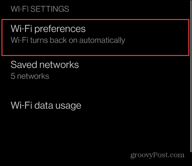 Ativar o Wi-Fi do Android automaticamente