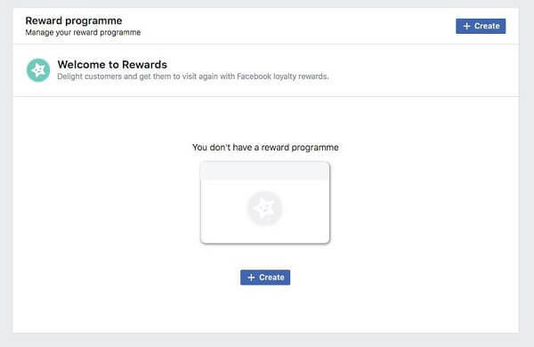O Facebook parece estar testando um recurso do programa Rewards para Pages.