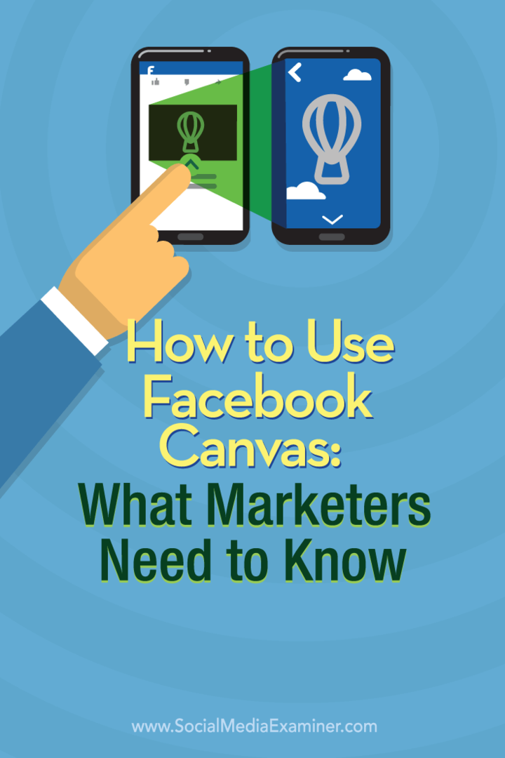 Como usar o Facebook Canvas: o que os profissionais de marketing precisam saber: examinador de mídia social
