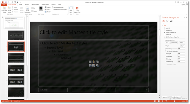 Tutorial do Office 2013 Criar Criar Design Personalizado POTX Personalizar Slide Slides Tutorial Como Plano de Fundo