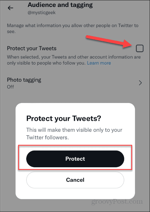 Proteger Tweets Privados do Twitter