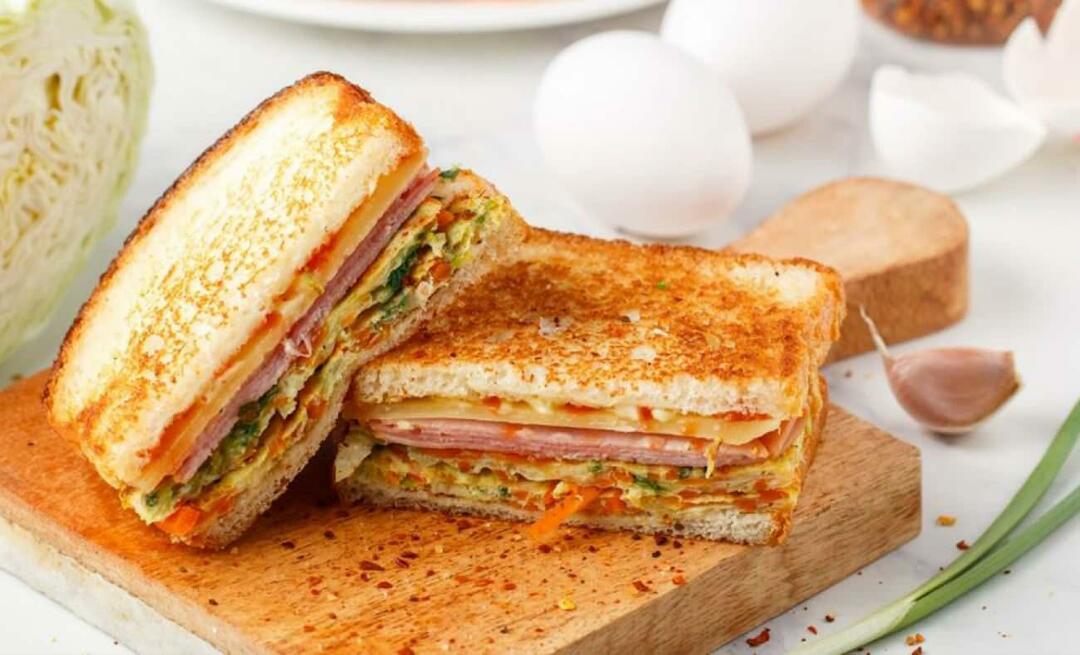 Como fazer um sanduíche de ovo Aqui está uma receita de sanduíche de ovo com muitos ingredientes