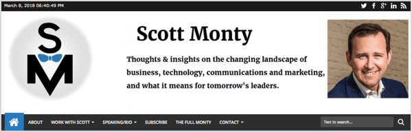 A marca pessoal de Scott Monty permaneceu com ele.