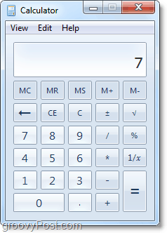 nova calculadora do windows 7