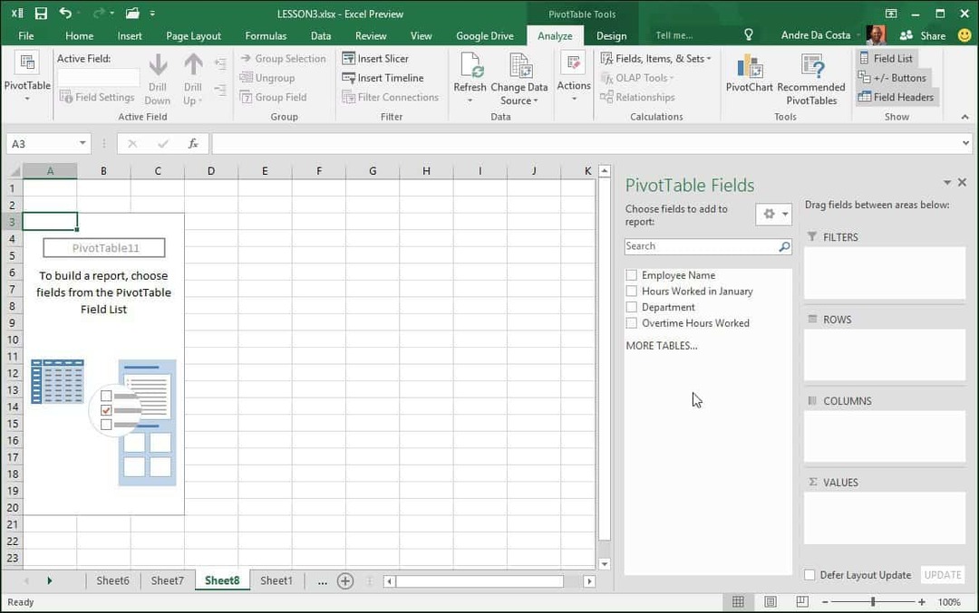 Como criar uma tabela dinâmica no Microsft Excel
