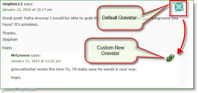 Obtenha seu próprio comentário Groovy Avatar / Gravatars