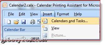 Impressão de calendários sobrepostos no Outlook