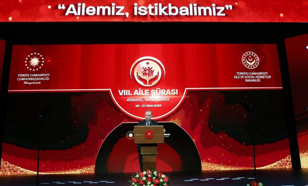 Recep Tayyip Erdoğan falou sobre a família no Século da Turquia: A família é uma estrutura sagrada, não podemos danificá-la
