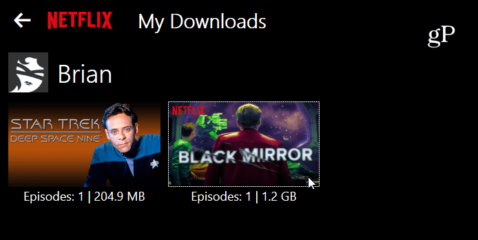 Meus downloads Netflix