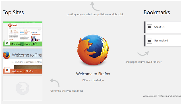 Firefox para Windows 8 Touch Beta disponível para testes públicos
