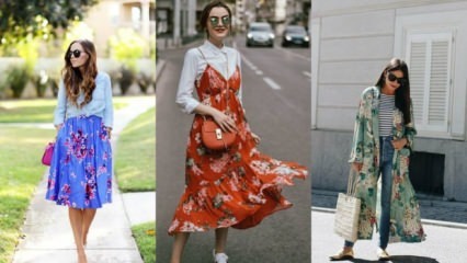 Quais são os vestidos com padrão floral?