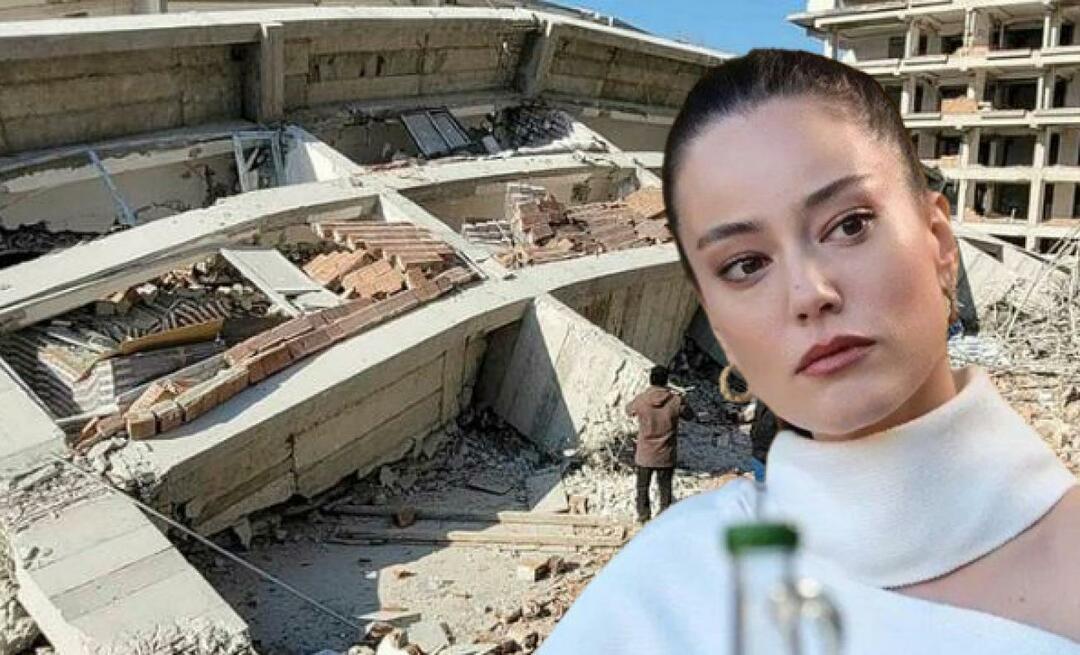 Um post emocionante de Pelin Akil após o terremoto! 