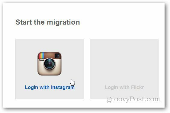 Transferir o Instagram para o Flickr