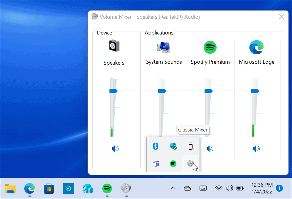 Restaurar o Mixer de Volume Clássico no Windows 11