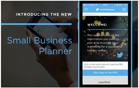 planejador de pequenos negócios do twitter