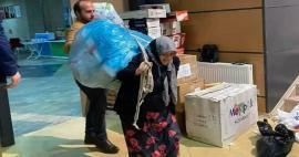Tias do Mar Negro carregavam os sacos sem dizer neve e inverno!