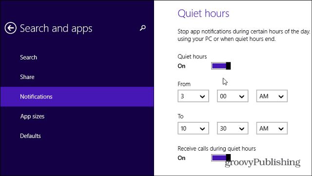 Horas de silêncio no Windows 8.1 permitem desativar as notificações de aplicativos