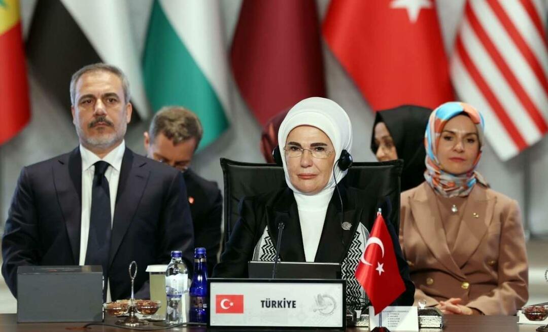 A primeira-dama Erdoğan chamou a atenção para as crianças palestinianas com a sua publicação no Dia Mundial dos Direitos da Criança!