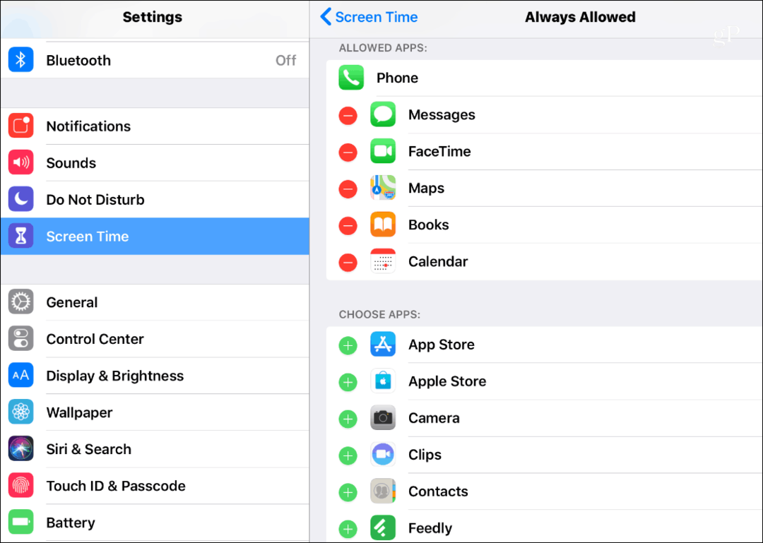 Gerenciar controles dos pais com o tempo de tela no iOS 12 para iPhone e iPad