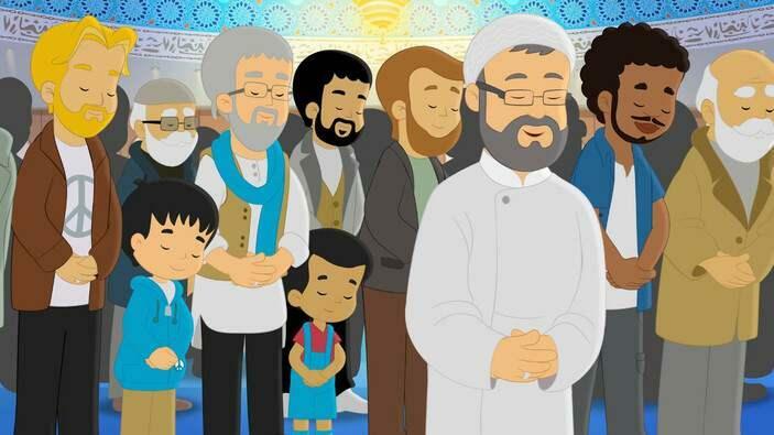 Cenas do primeiro episódio da animação Ramadan Moon