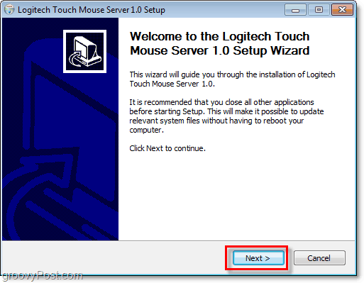 configuração do mouse touch da logitech