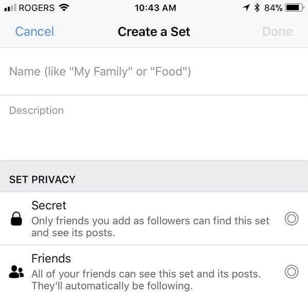 O Facebook parece permitir que os usuários selecionem um destino personalizado para postagem, links, vídeos e muito mais em sua linha do tempo pessoal. 