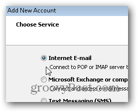 Configurações de IMAP POP3 SMTP do Outlook 2010 - 04