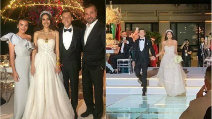O casamento do casal Mesut Özil e Amine Gülşe parecia fértil!