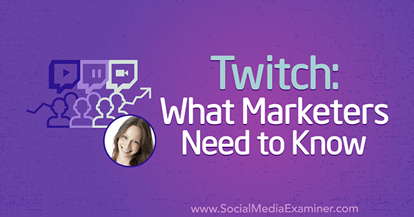 Twitch: O que os profissionais de marketing precisam saber, apresentando ideias de Luria Petrucci no podcast de marketing de mídia social