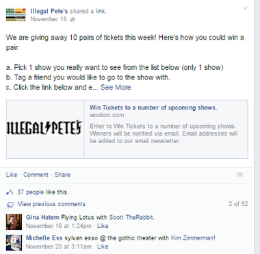 postagem ilegal de petes no facebook