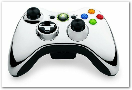 Controlador do Xbox 360 chrome chrome