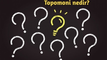 O que é topomonia, o que examina? Quais são os benefícios da ciência topomônica? 