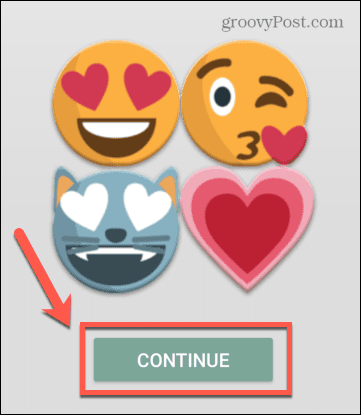 fontes emoji para flipfont continuar