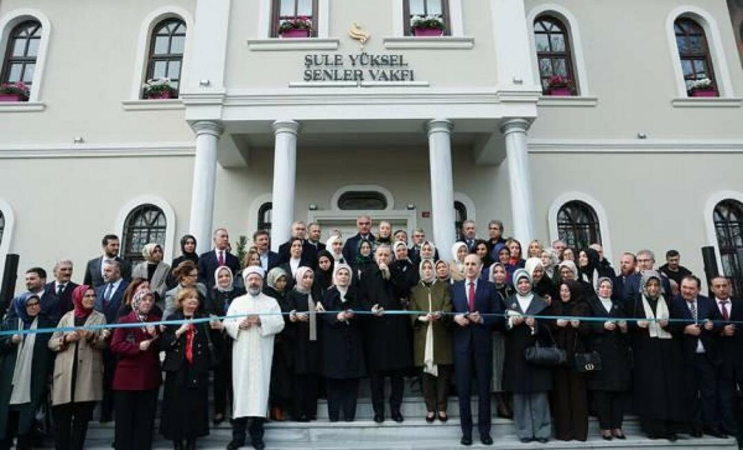 Edifício de serviços da Fundação Şule Yüksel Şenler inaugurado sob a liderança do Presidente Erdoğan