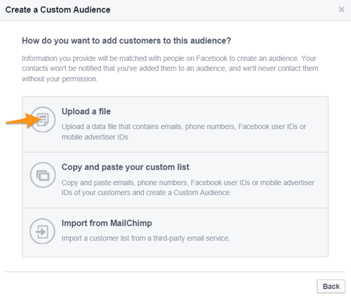 facebook criar público personalizado