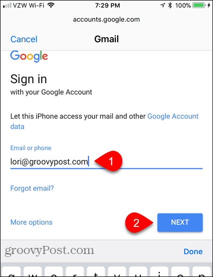 Insira o endereço de e-mail