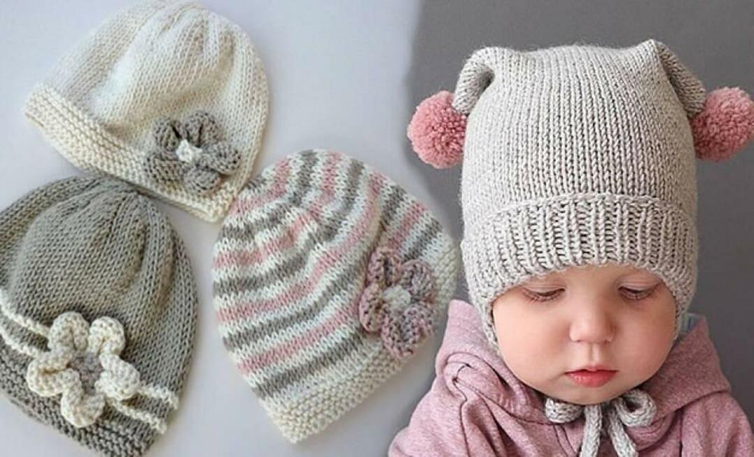 Como fazer o mais lindo gorro de tricô para bebê? Os modelos de gorro de malha mais elegantes e fáceis de 2022