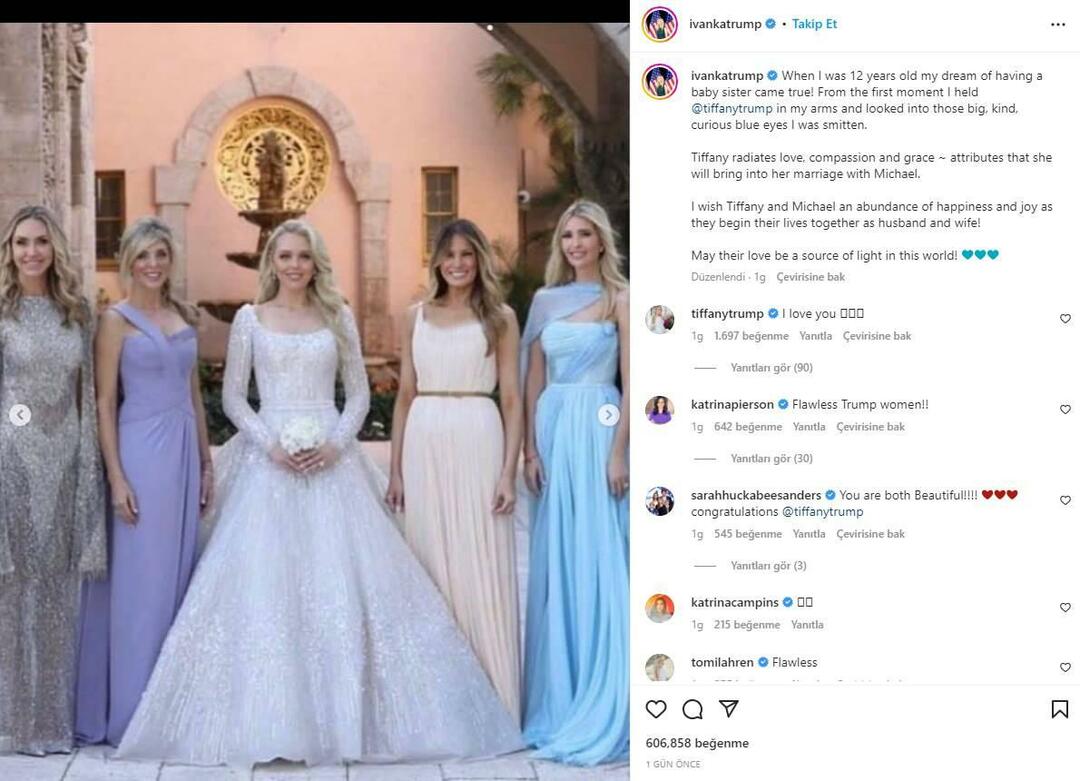 Meia-irmã de Ivanka Trump se casa