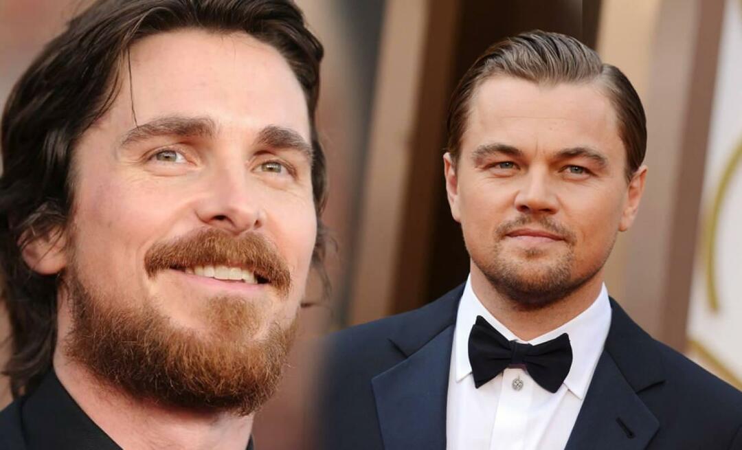 Incrível confissão de Leonardo DiCaprio de Christian Bale! "Devo isso à sua recusa"