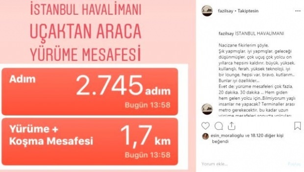 Palavras de louvor de Fazıl Say para Istanbul Airport