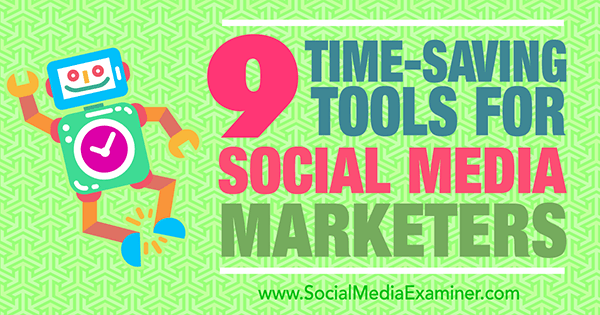ferramentas de marketing de mídia social que economizam tempo