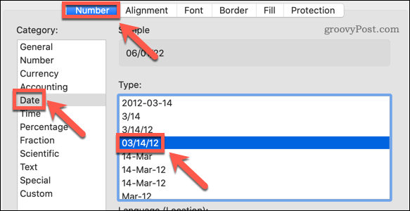 Formatos de data no Excel