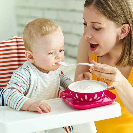 Receita de alimentos para ganho de peso em bebês