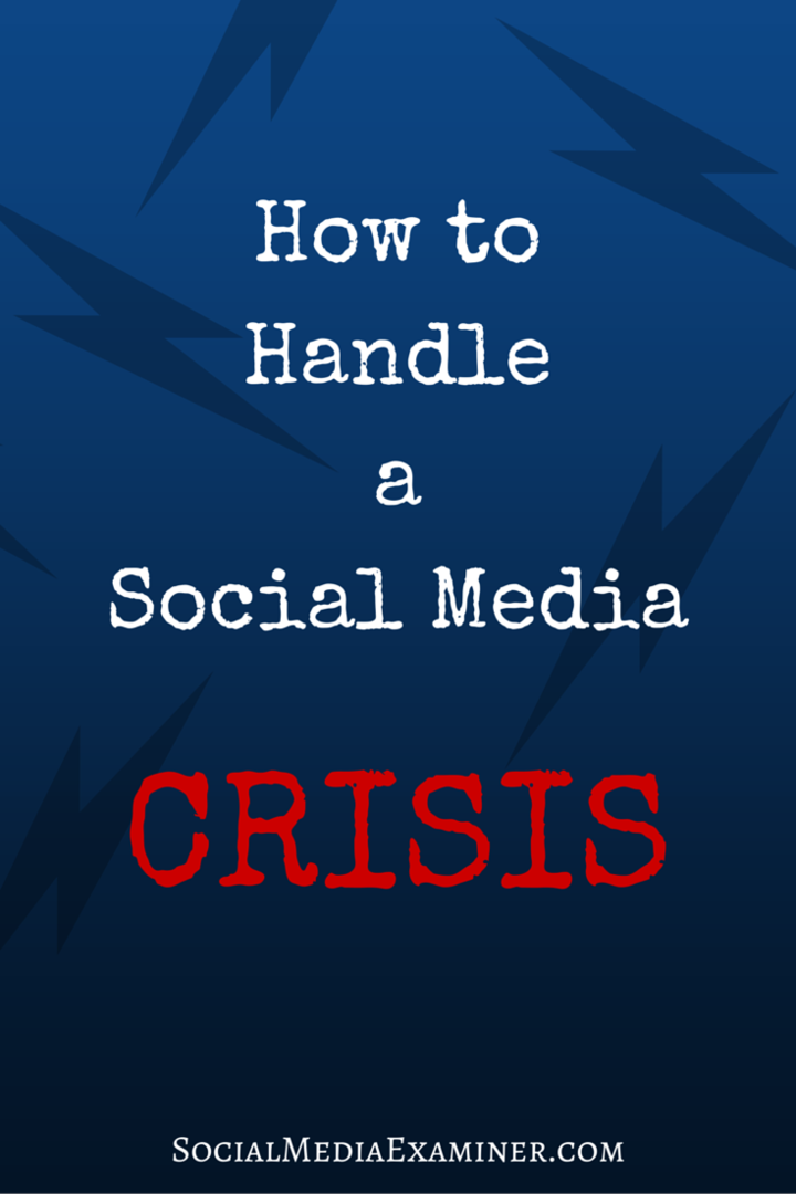 como lidar com uma crise de mídia social