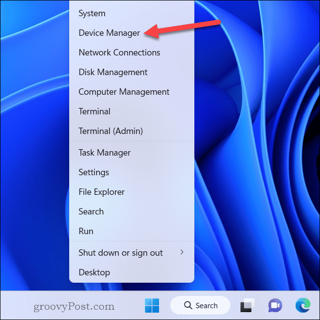 Abra o Gerenciador de Dispositivos no Windows 11